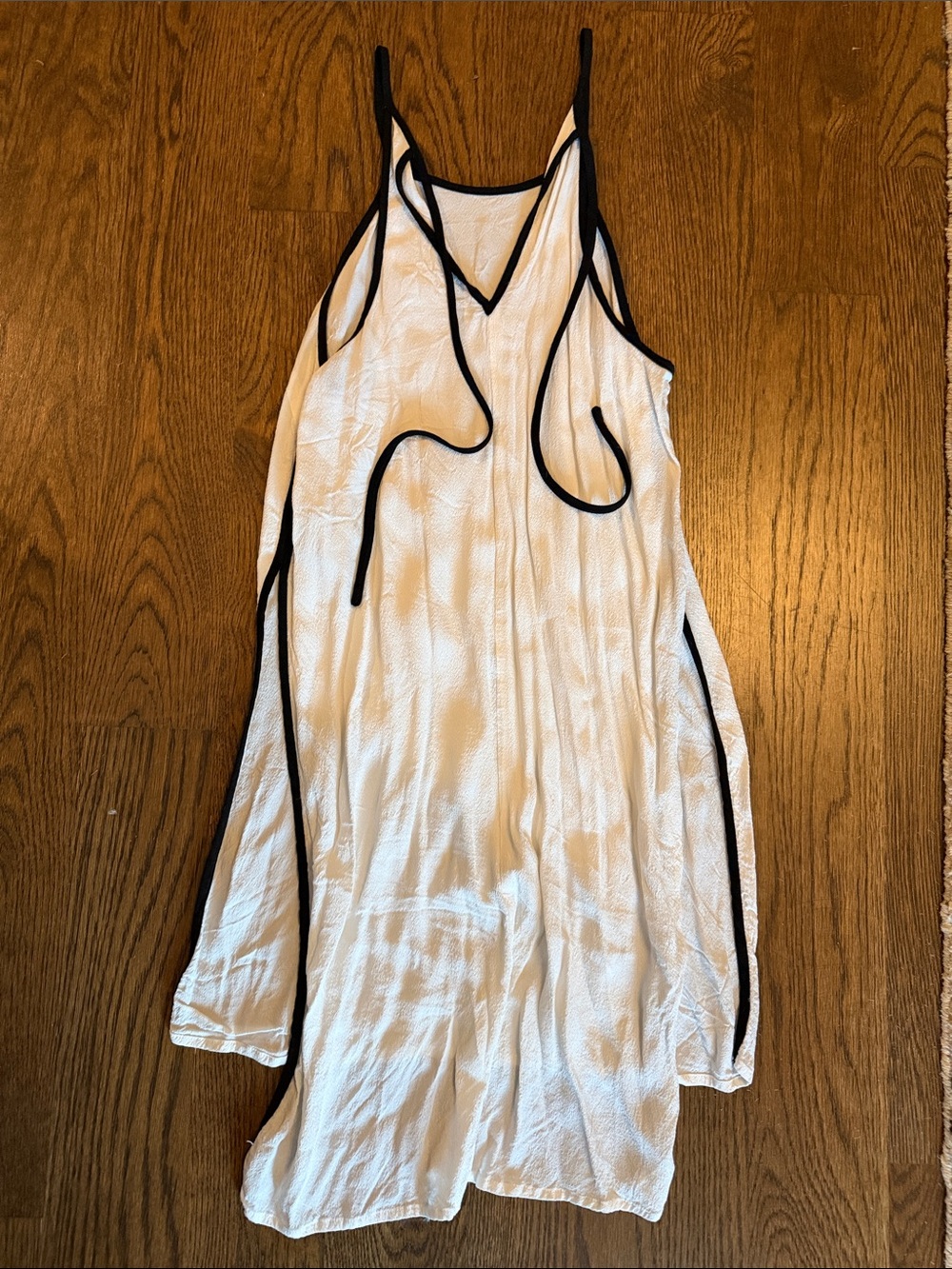 Lush White Tunic with Black Trim